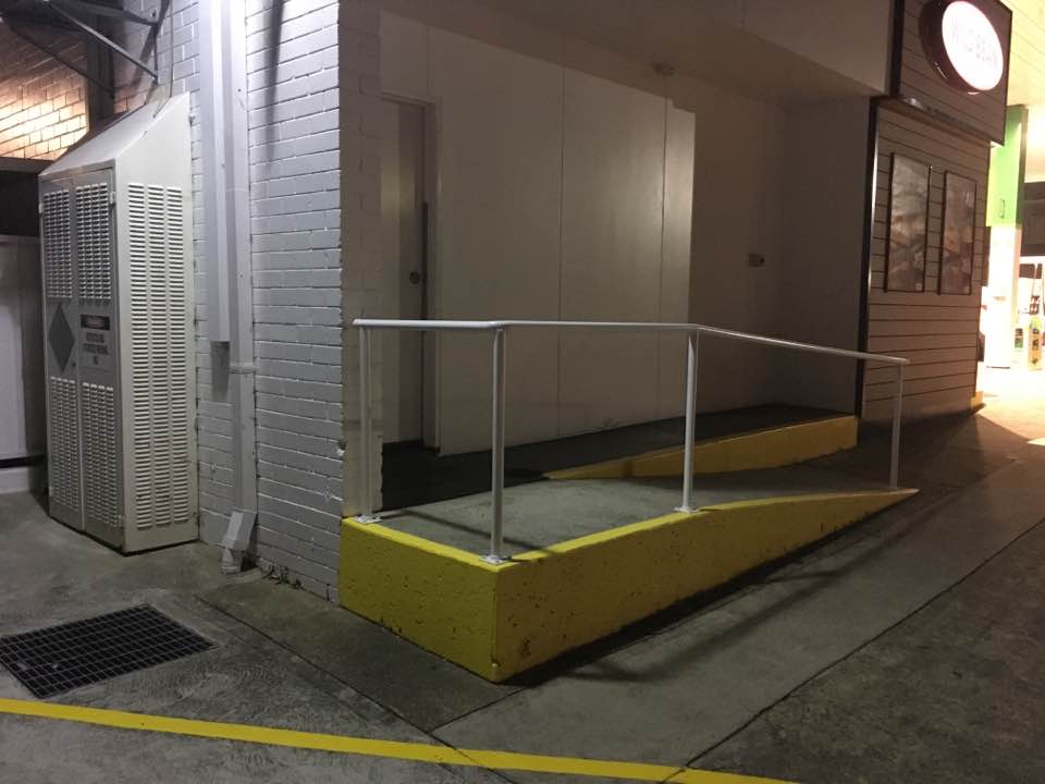 Yellow Wheel Chair Ramp